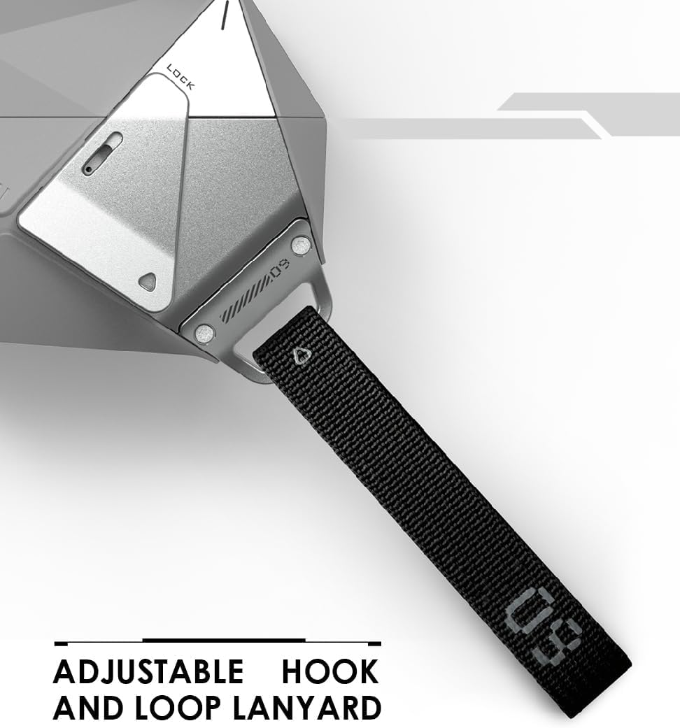 Aulumu A09 Geometric AirPods Pro 2 Case [2nd/1st Generation] with Lock | Protective Cover with Nylon Buckle | Alloy Armour | Compatible with Apple AirPods Pro(2023/2022/2019) - Gray - Image 7