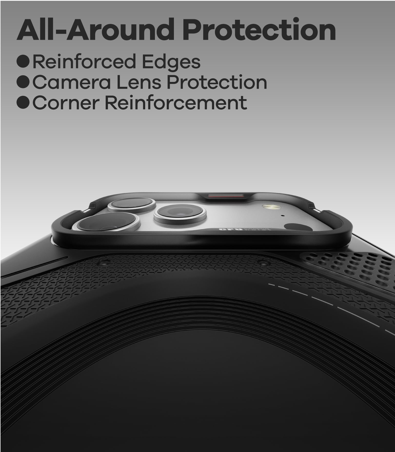 Aulumu A17 iPhone 17 Pro Case Military-Grade Outdoor Design+A01 Carbon Fibre Case with Apple Watch Ultra Band 49MM,Includes (A17) Black + (A01) Orange - Image 8