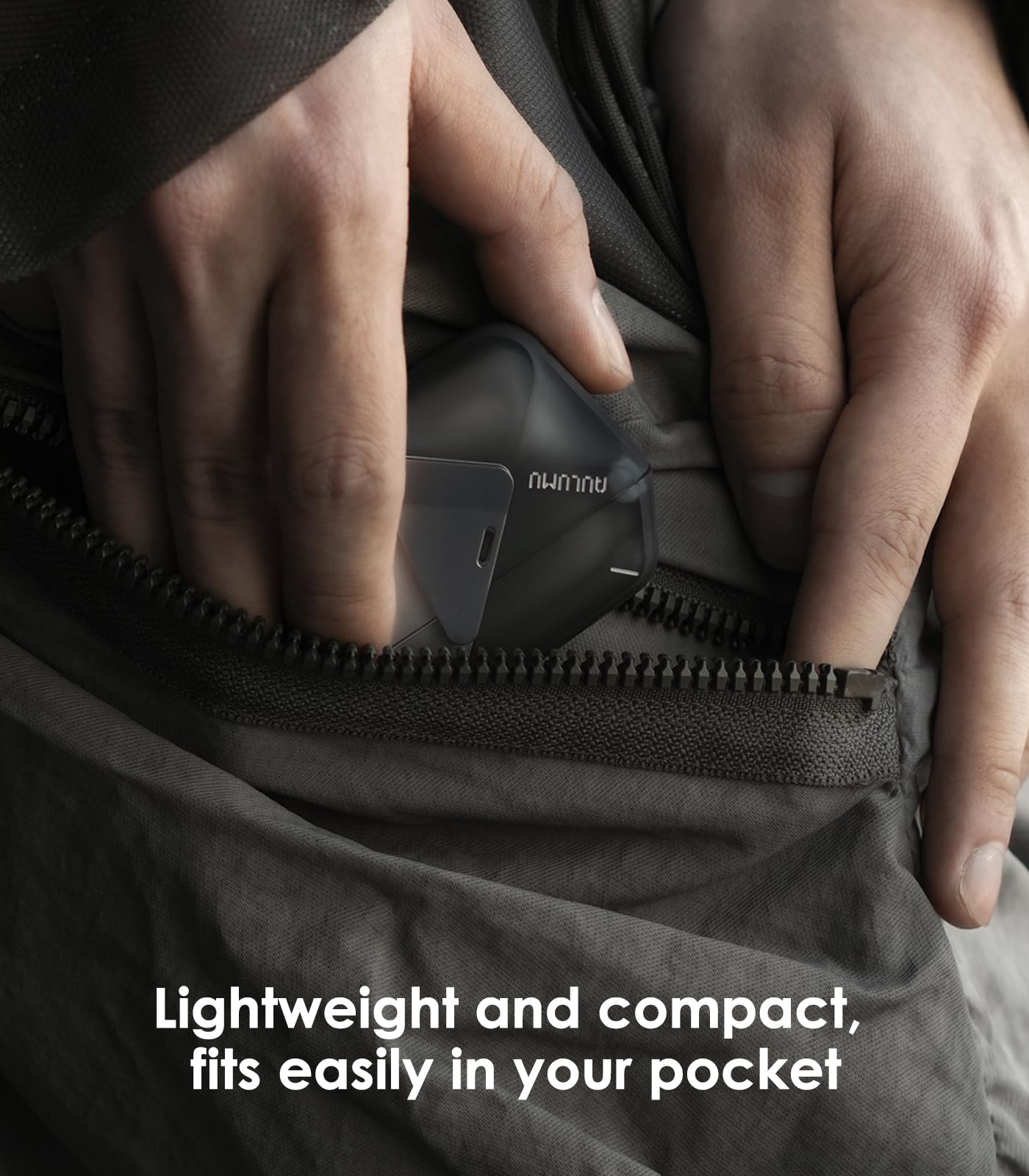 Aulumu A29 Geometric AirPods 4 Case with Lock | Protective Cover with Nylon Buckle | Alloy Armour | Compatible with Apple AirPods 4th (2024) - Black - Image 4