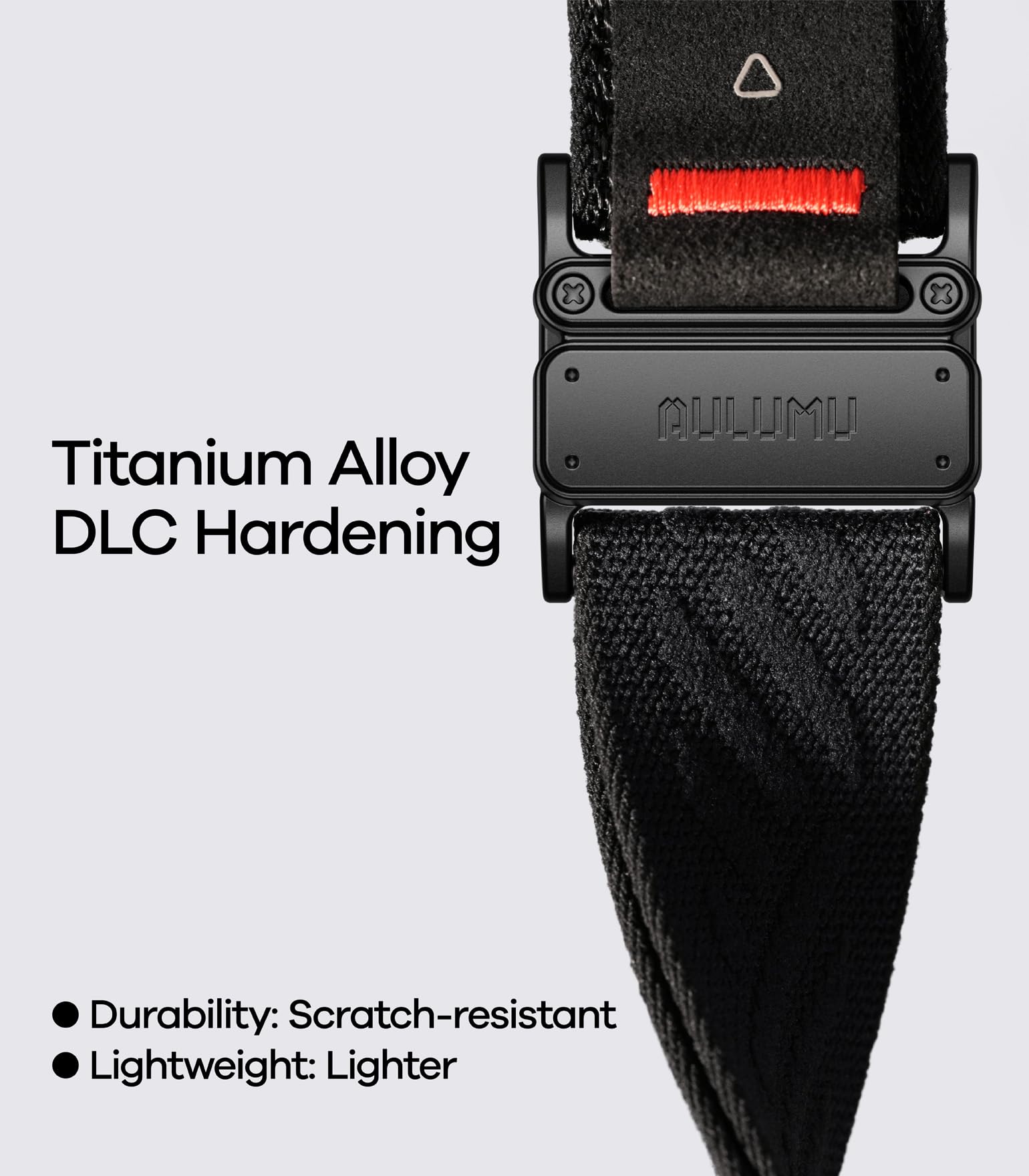 Aulumu C03 Snap Functional Titanium Buckle for Apple Watch Ultra (3/2/1) Nylon Band | Luxury Embossed Texture Knit | Quick-release Design | iWatch Bands for 49/46/45/44MM - Image 4