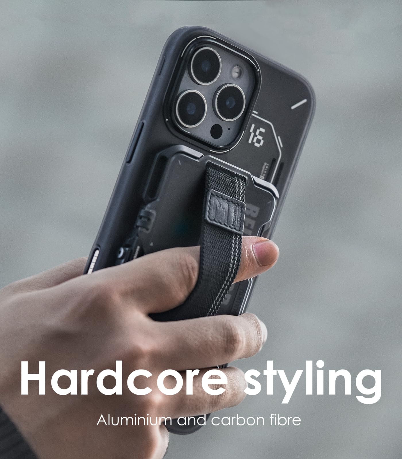 Aulumu G03 Transparently Magnetic Wallet Card Holder | Magnetic Wallet Compatible with MagSafe | Multi Function - Mobile Phone Stand/Grip | Bottle Opener | RFID Shielding Card - Translucent Grey - Image 6